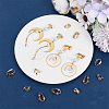 40Pcs 2 Style 304 Stainless Steel Clip-on Earrings Findings STAS-BBC0003-99-4