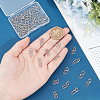 50Pcs 304 Stainless Steel S-Hook Clasps FIND-UN00008-5