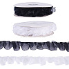 2Rolls 2 Colors Floral Polyester Lace Ribbon OCOR-TA0002-66-1