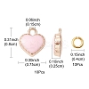 Heart Alloy Enamel Charms ENAM-YW0002-85C-3