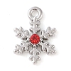 Alloy with Rhinestone Pendants ALRI-U001-02D-01-1