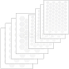 8Pcs 2 Styles PEVA Rubber Anti-Slip Hexagonal Phone Grip Tape Stickers for Phones AJEW-SP0002-64B-01-1