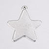 Tibetan Style Alloy Stamping Blank Tag Pendants LS-X-EA085Y-NF-2