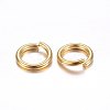 304 Stainless Steel Open Jump Rings X-STAS-O098-02G-08-2