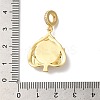 Rack Plating Brass Micro Pave Clear Cubic Zirconia European Dangle Charms KK-G504-26G-4