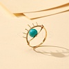 Synthetic Turquoise Rings Set for Women RJEW-TA00007-04-2