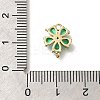 Brass Micro Pave Cubic Zirconia Pendants KK-M295-15G-01-3