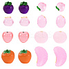 16pcs 8 styles Luminous Resin Fruit Display Decorations DJEW-TA0001-16-1