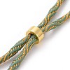 Nylon Cord Silder Bracelets MAK-C003-03G-14-2