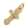 Brass Micro Pave Cubic Zirconia Pendants KK-I360-006G-03-2