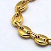 Fashionable 304 Stainless Steel Coffee Bean Chain Necklaces LS-NJEW-I008-33A-2