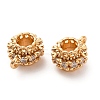 Brass Micro Pave Cubic Zirconia Tube Bails KK-H513-03G-2