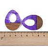 Resin & Wood Pendants LS-WOOD-F015-17A-3