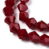 Opaque Solid Color Imitation Jade Glass Beads Strands LS-EGLA-A039-P6mm-D22-3