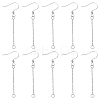 304 Stainless Steel Earring Hooks EJEW-YW00011-02-1