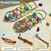 12Pcs Adjustable Braided Nylon Cord Macrame Pouch Bracelet Making AJEW-SW00010-06-4