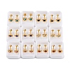 Heart Crystal Rhinestone Ear Fake Plugs EJEW-H105-21G-B-1