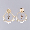 Stud Earrings EJEW-JE03867-02-4