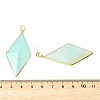 Natural Flower Amazonite Faceted Big Pendants G-L623-04G-01-3