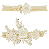 Flower Polyester Garter Leg Ring AJEW-WH0471-09B-1