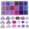 DIY Glass Round Beads & Seed Beads Jewelry Making Finding Kits DIY-FS0005-95-1