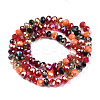 Electroplate Glass Beads Strands X-EGLA-N002-12F-2