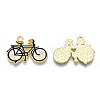 Light Gold Plated Alloy Jewelry Enamel Pendants PALLOY-Z001-29A-2