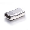 Tarnish Resistant 304 Stainless Steel Magnetic Clasps with Glue-in Ends STAS-E440-49P-2