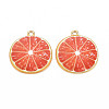 Light Gold Alloy Enamel Pendants LS-X-ENAM-S126-119-2