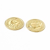 Rack Plating Brass French Coins Charms KK-C007-11G-3