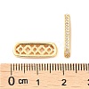 Brass Micro Pave Cubic Zirconia Multi-Strand Links KK-P239-02B-G-3