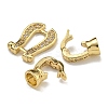 Brass Micro Pave Cubic Zirconia Fold Over Clasps KK-U037-27G-02-2