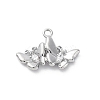 Brass Crystal Rhinestone Pendants KK-E793-04P-1