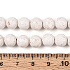 Dyed Natural Fossil Beads Strands G-T139-8mm-66A-5