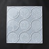 Flat Round with Tree of Life Pendant Silicone Molds DIY-L071-04-3