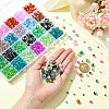 1776Pcs 3 Styles Spray Painted Crackle Glass Beads Sets CCG-YW0001-18-4