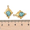 Synthetic Turquoise Pendants STAS-P380-17G-3