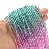 Transparent Painted Glass Beads Strands DGLA-A034-T2mm-A10-2
