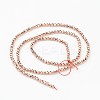Eco-Friendly Long-Lasting Plated Non-magnetic Synthetic Hematite Smooth Beads Strands G-I175-34-2mm-RG-2