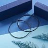 304 Stainless Steel Big Hoop Earrings EJEW-F105-02B-1