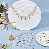 50Pcs 10 Colors Faceted Glass Charms GLAA-HS0001-08-6