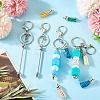 DIY Alloy & Aluminum Alloy Bar Beadable Keychain Making Kits DIY-TA0012-43P-7