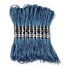 10 Skeins 12-Ply Metallic Polyester Embroidery Floss OCOR-Q057-A01-1