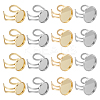 20Pcs 4 Styles 304 Stainless Steel Open Cuff Findings STAS-BC0004-08-1