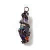 Natural Amethyst Pointed Big Pendants G-G860-03R-01-2