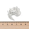 304 Stainless Steel Irregular Cuff Rings RJEW-D306-09P-2