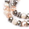 Electroplate Glass Beads Strands GLAA-T023-D16-06-3