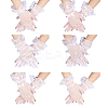 6 Pairs 6 Styles Polyester Lace Gloves AJEW-GL0002-71-1