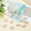 10Pcs Natural Rose Quartz Pendants G-BBC0001-37A-4