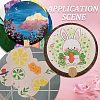 30Pcs 2 Styles Paper Hand Held Fan DIY-SP0002-07-6
